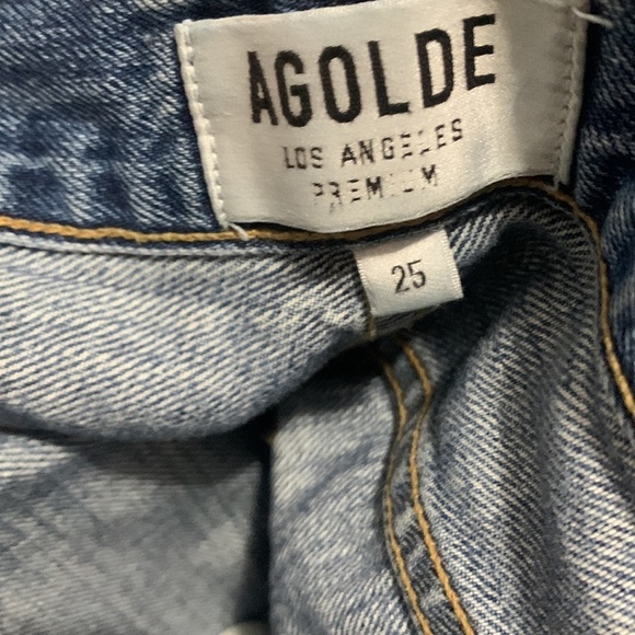 Agolde Riley High Rise Straight Crop in Blitz Women's Size 25 - Picture 6 of 14